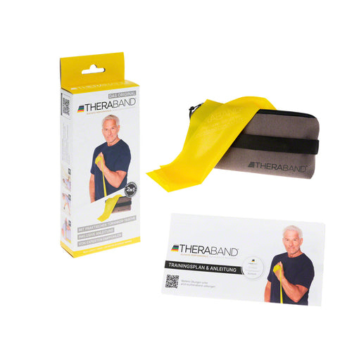 THERABAND Gelb 2,5m mit Türanker Tasche