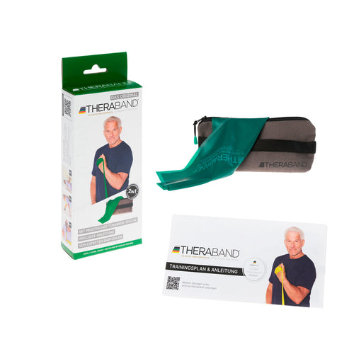 THERABAND Grün 2,5m mit Türanker Tasche